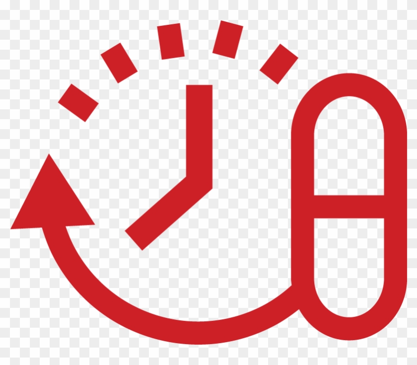 Icon Of A Countdown Timer And A Single Pill - Medication Adherence Icon Clipart #1121235