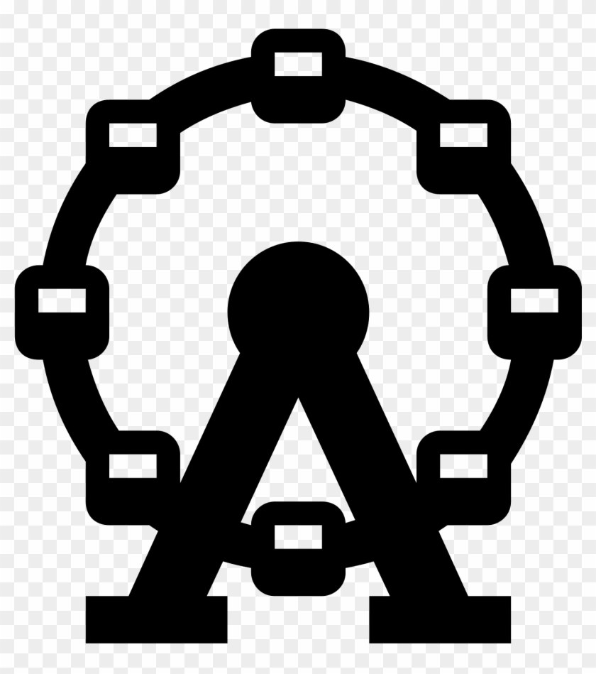 Wheel Clipart Circle Shape - Icon ชิงช้าสวรรค์ - Png Download