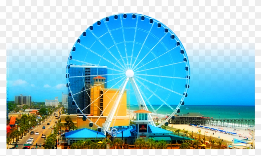 Skywheel10 Story High Ferris Wheel In Myrtle Beach - Myrtle Beach Sky Wheel Clipart #1121440