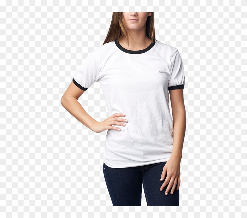 Anvil Ringer Tee - Anvil 988 Ringer Tee Clipart