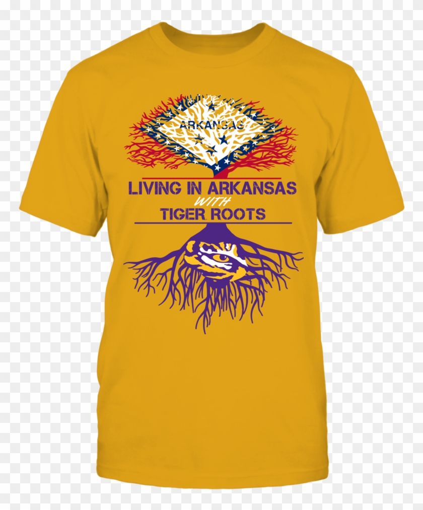 Lsu Tigers - Cotton Printed T Shirt Clipart