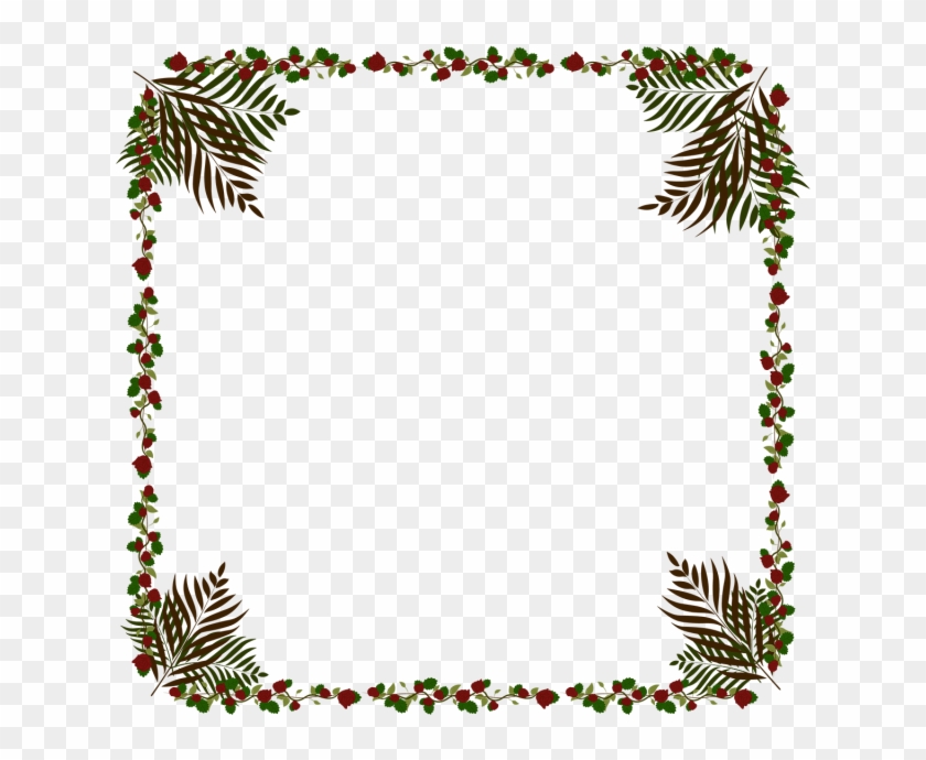 Beautiful Rose And Coconut Frame Vector Png Clipart #1122873