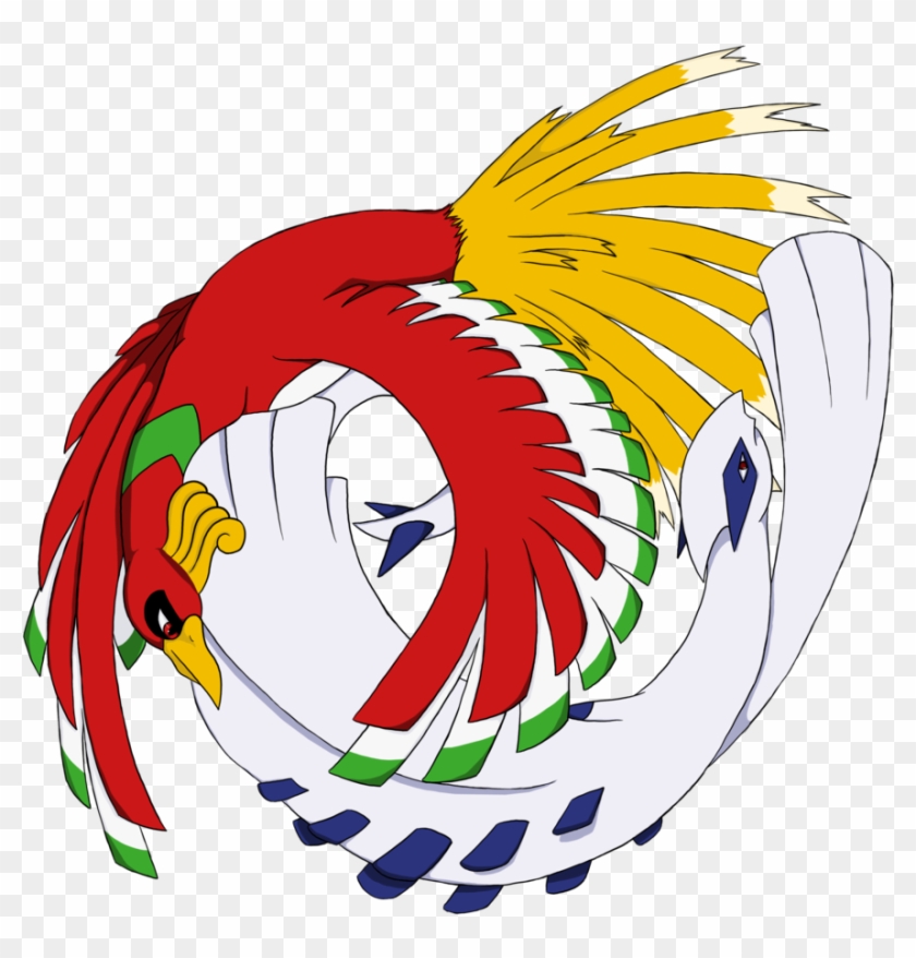 Ho- Oh X Lugia(boy) - Lugia Vs Ho Oh Png Clipart #1123220