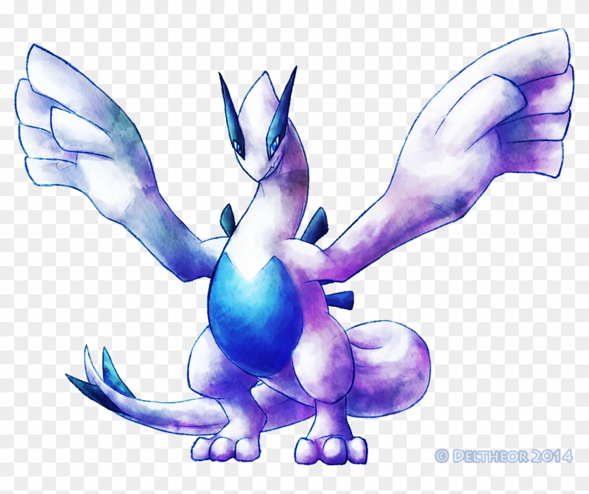 Lugia Watercolor Clipart