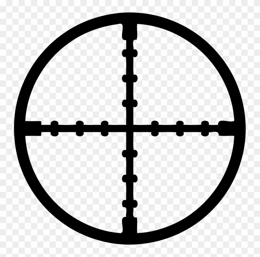 Reticle Telescopic Sight Computer Icons Encapsulated - Reticule Png Clipart #1123351