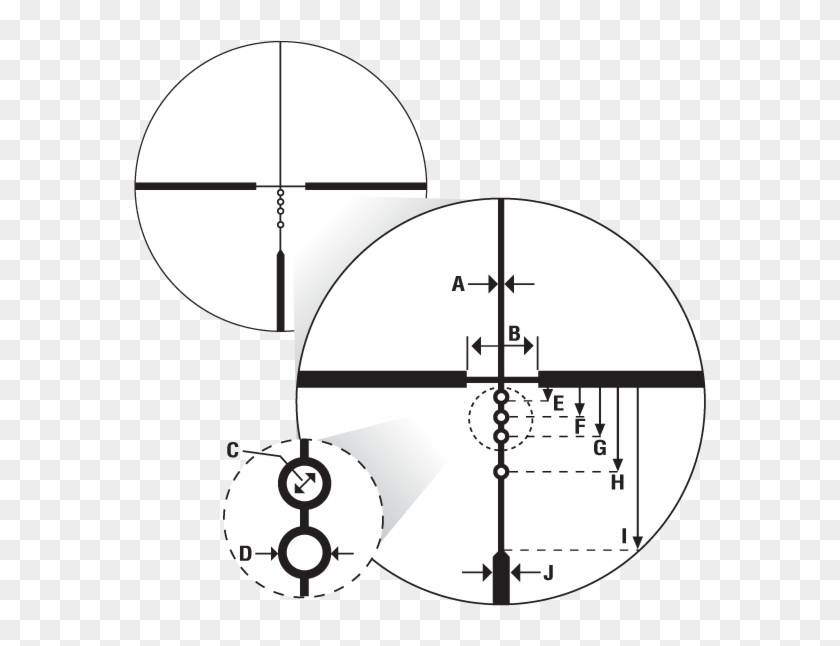 65 Bdc 200 Reticle Is Designed To Be Sighted In At - Nikon P Rimfire Bdc 150 Rifle Scope Clipart #1123389