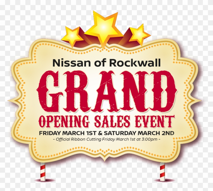 Nissan Of Rockwell Grand Opening Sales Event Clipart #1123490