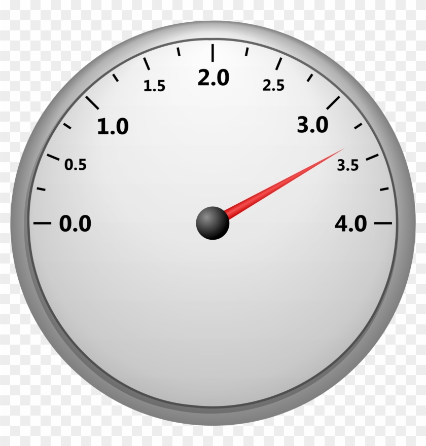 Speedometer Jpg Download - Speedometer 40 Clipart - Png Download