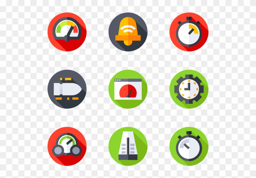 Speedometer And Time - News Icon Vector Clipart #1123894