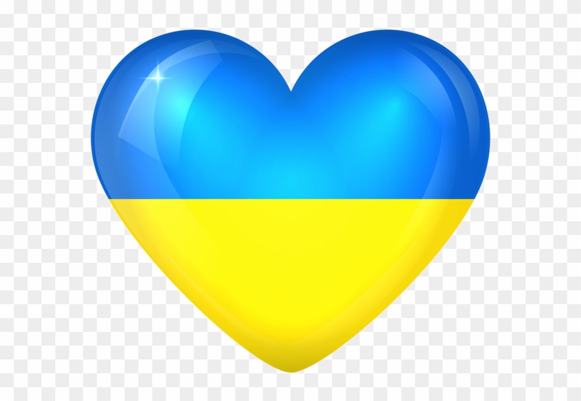 Ukraine Flag Heart Png Clipart