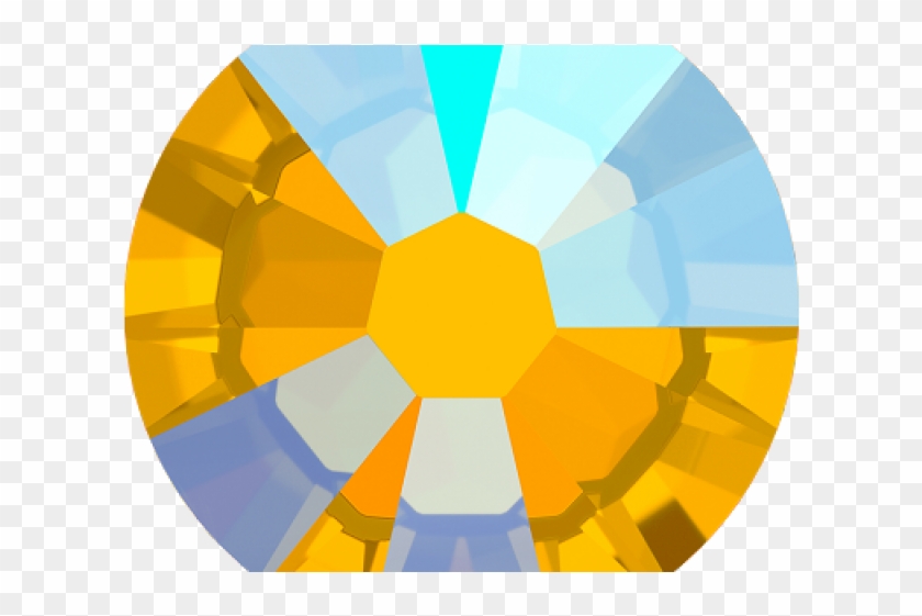 Rhinestone Clipart Topaz - Circle - Png Download