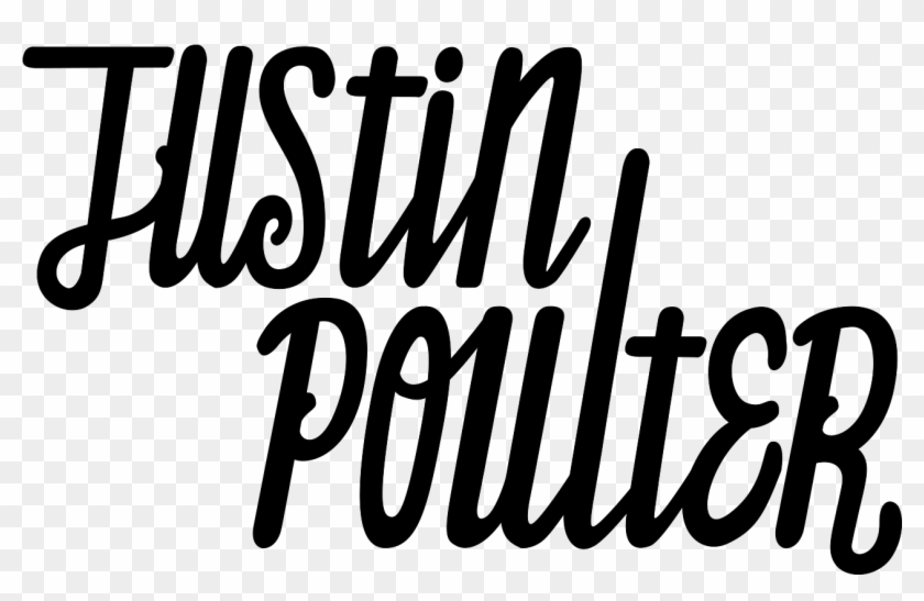 Justin Poulter - Calligraphy Clipart #1124305