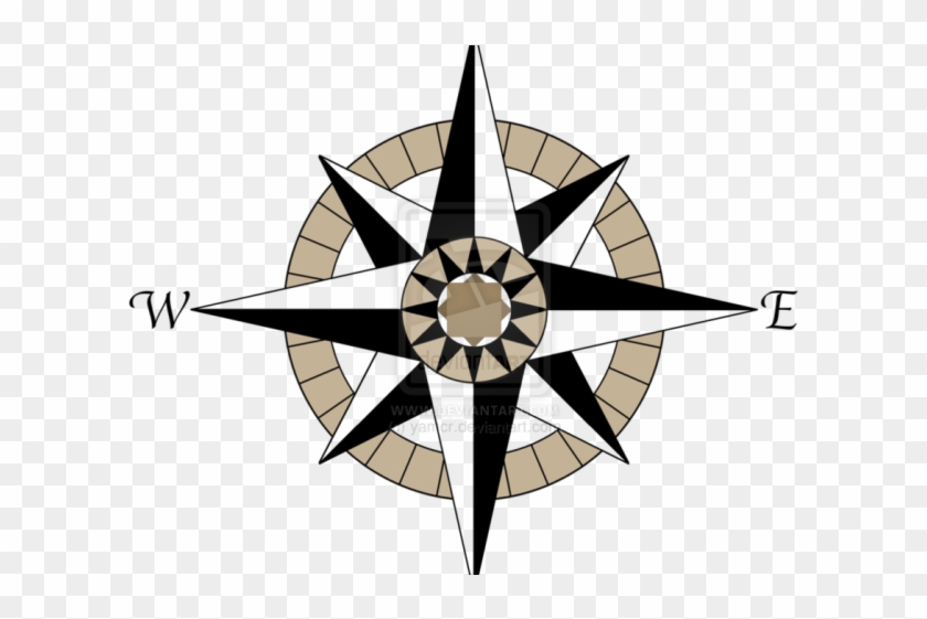 Nautical Star Tattoos Png Transparent Images - Compass Rose No Background Clipart #1124490