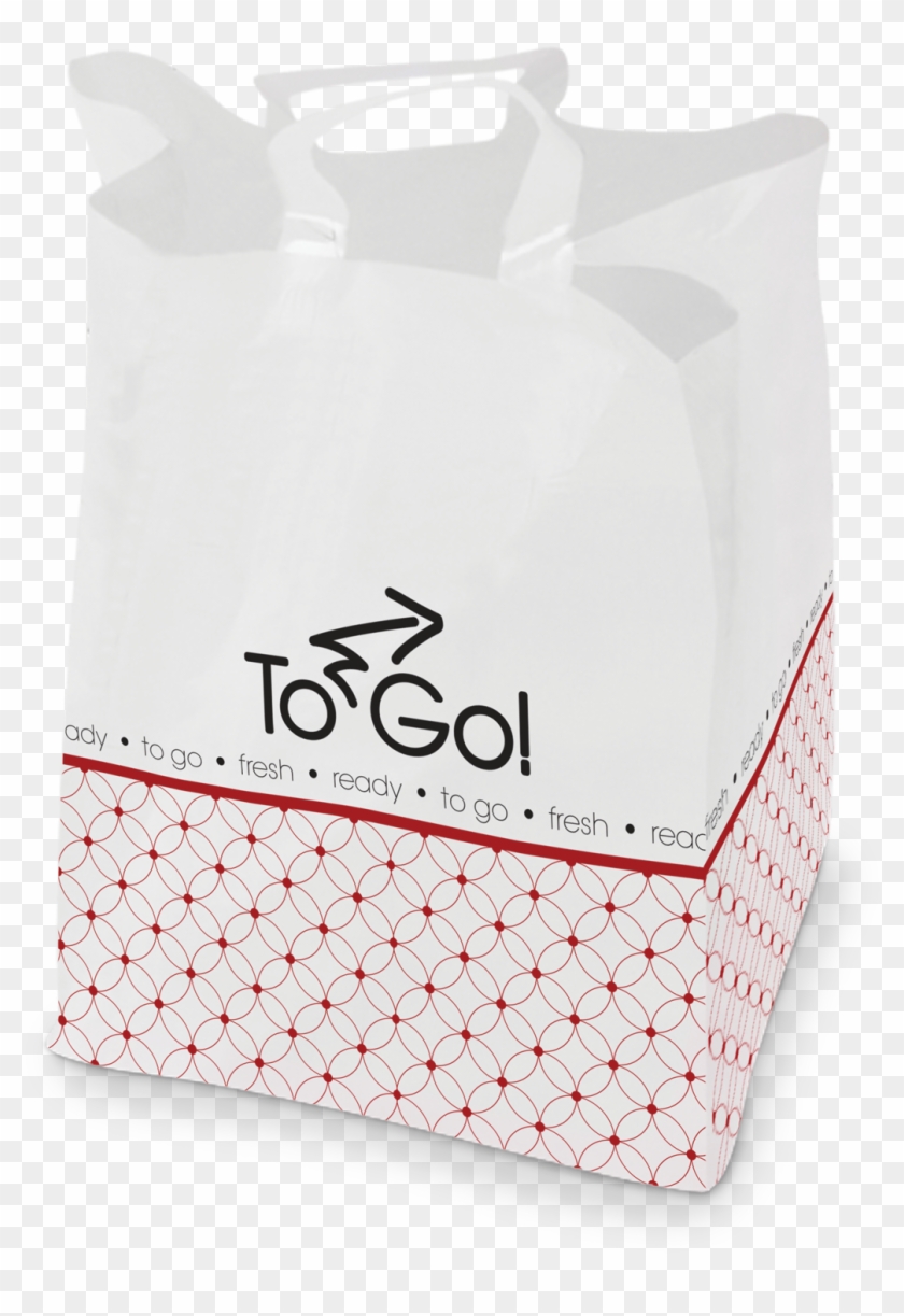 Plastic Soft Loop Handle Carryout Bags - Tote Bag Clipart #1124679