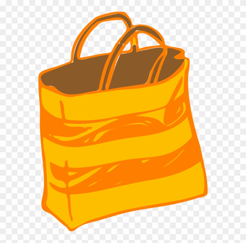 Shopping Bags & Trolleys Paper Handbag - Tote Bag Clipart - Png Download