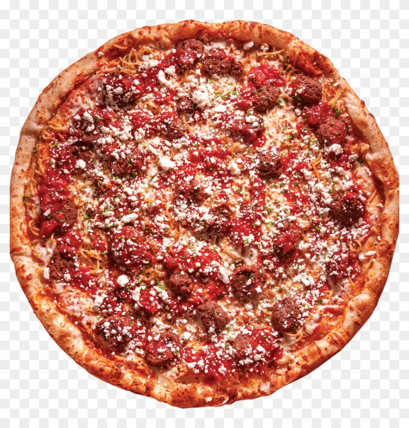 Spaghetti & Meatballs - Meatball Pizza Png Clipart #1124941