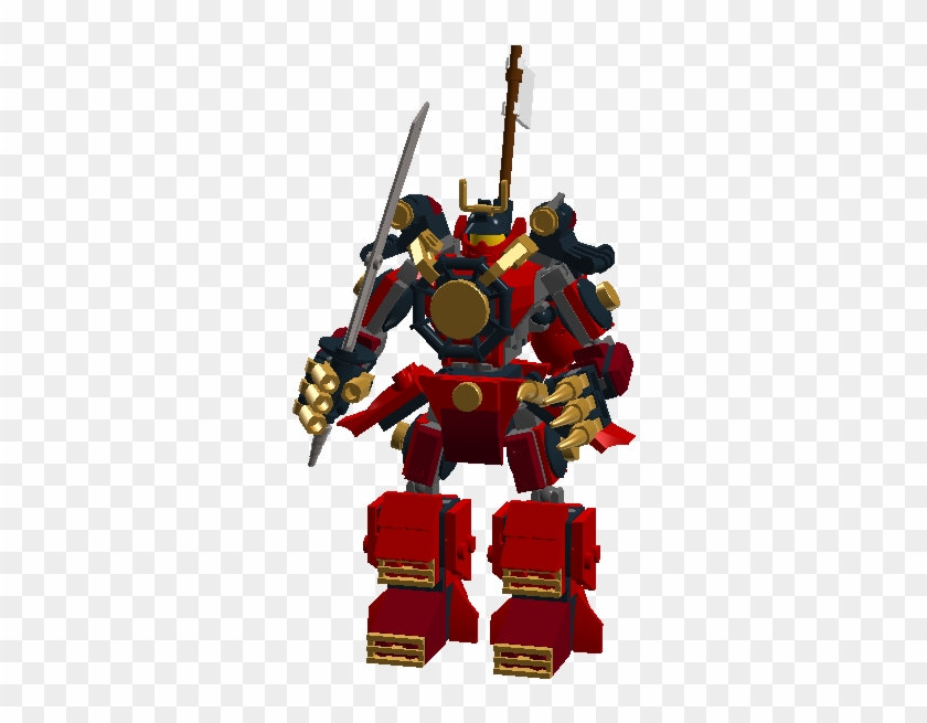 Samurai Micro Mech Front - Mecha Clipart #1124993
