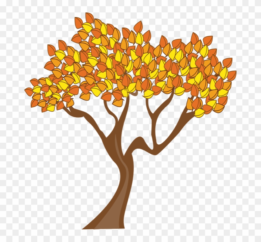 Fall Border Clipart - Clipart Autumn Tree - Png Download #1125021