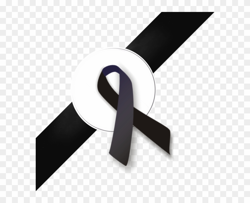 Black Ribbon Top Left - Black Ribbon Png Transparent Clipart