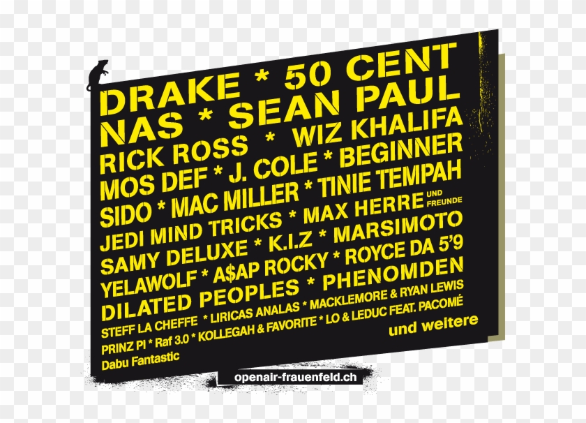 This Years Open Air Frauenfeld Which Is The Biggest - Frauenfeld Line Up 2012 Clipart