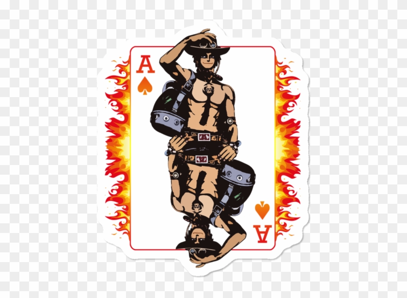 Ace Of Spades $3 - Fire On White Background Clipart #1125448