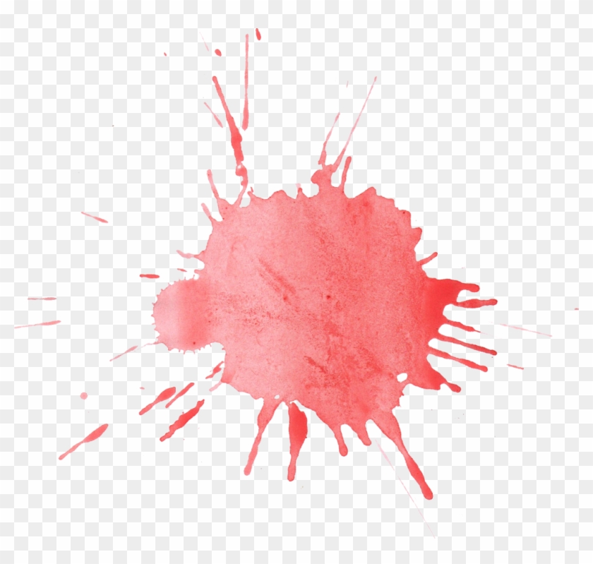 Watercolor Splatter Transparent - Watercolor Painting Clipart