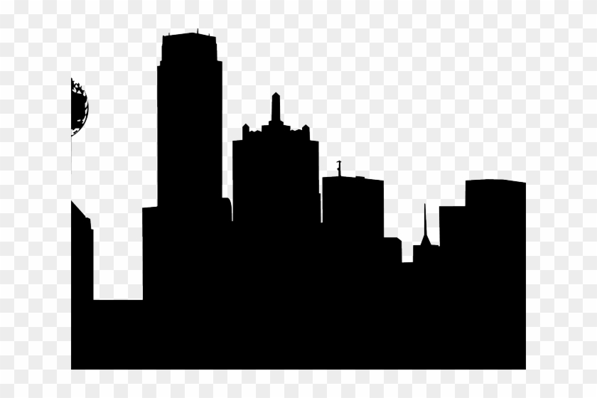 Chicago Clipart Png - Silhouette Dallas Skyline Outline Transparent Png #1125888