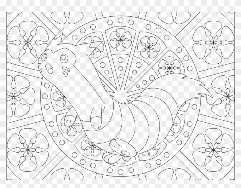 Adult Pokemon Coloring Page Furret Clipart #1126274