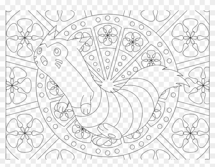 Adult Pokemon Coloring Page Furret Clipart