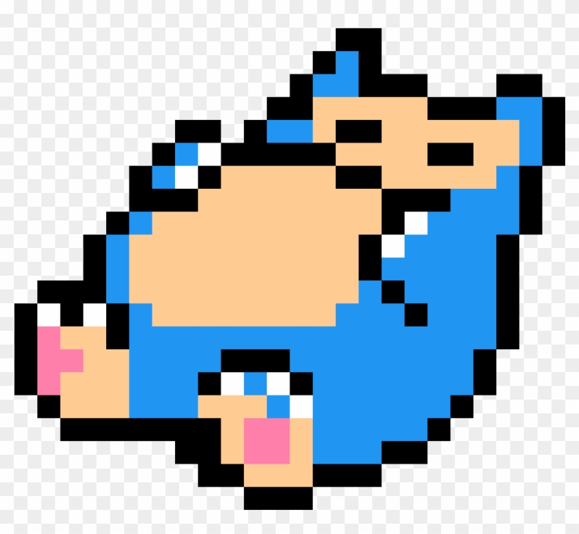 Snorlax - Small Pokemon Pixel Art Clipart