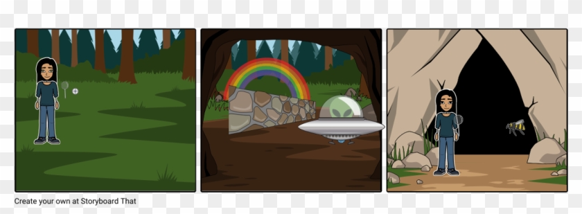 Adventure In The Woods - Storyboard Clipart