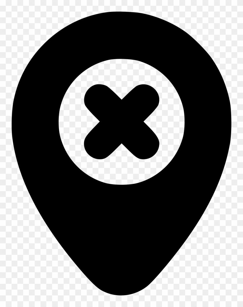 Gps Location Map Marker Navigation Dead End Place Comments - Emblem Clipart