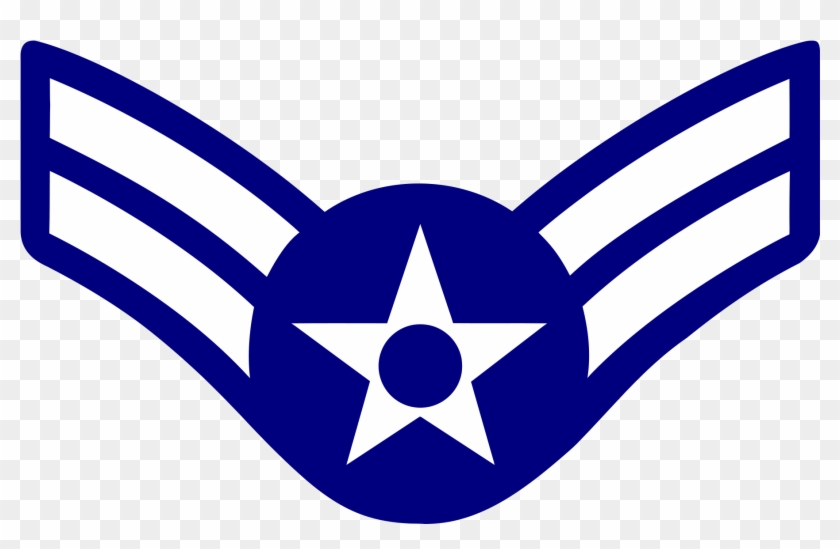 File - Usairf - Insignia - E3 - Afmil - Air Force A1c Rank Clipart