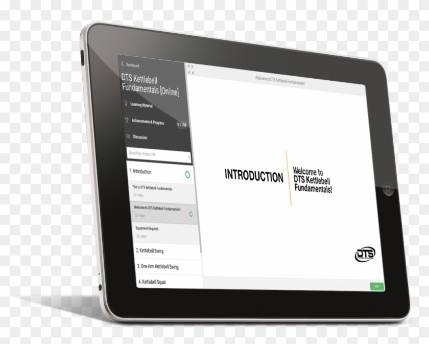 Dts Kettlebell Fundamentals - Tablet Computer Clipart #1127547