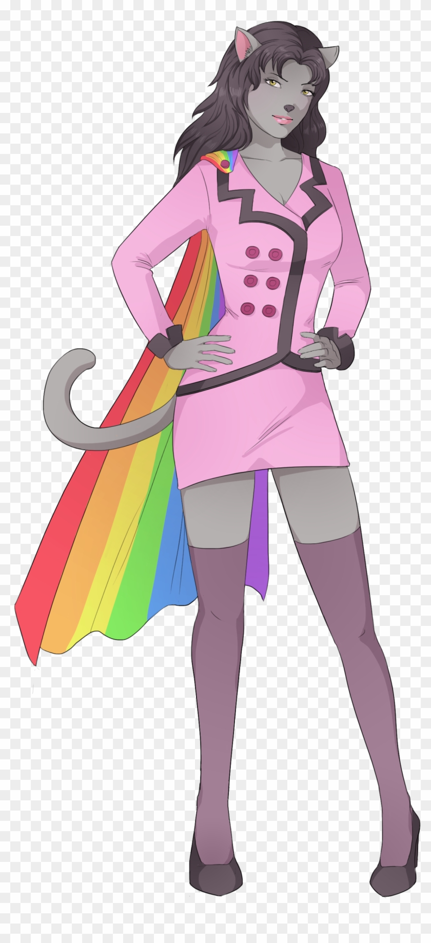 Nyan Cat Inspired Character Commissioned For Indie - Illustration Clipart