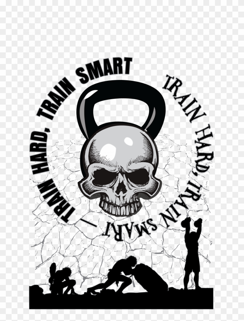 Svg Freeuse Collection Of High Quality Free Short - Caveman Kettlebells Skull Logo Clipart #1127776