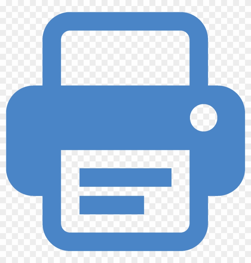 Blue Printer Icon Clipart