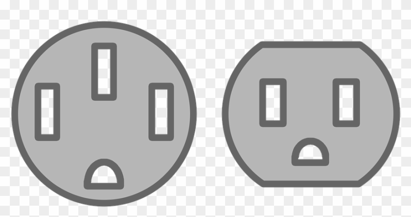 Plug Clipart Receptacle - Electrical Outlet Clipart - Png Download #1128667