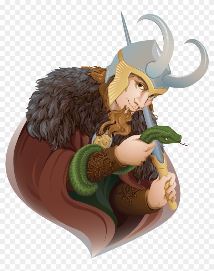 Traditional Loki Illustration - Illustration Clipart