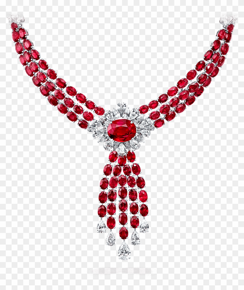 2000 X 2000 2 - Diamond Necklace With Rubies Clipart