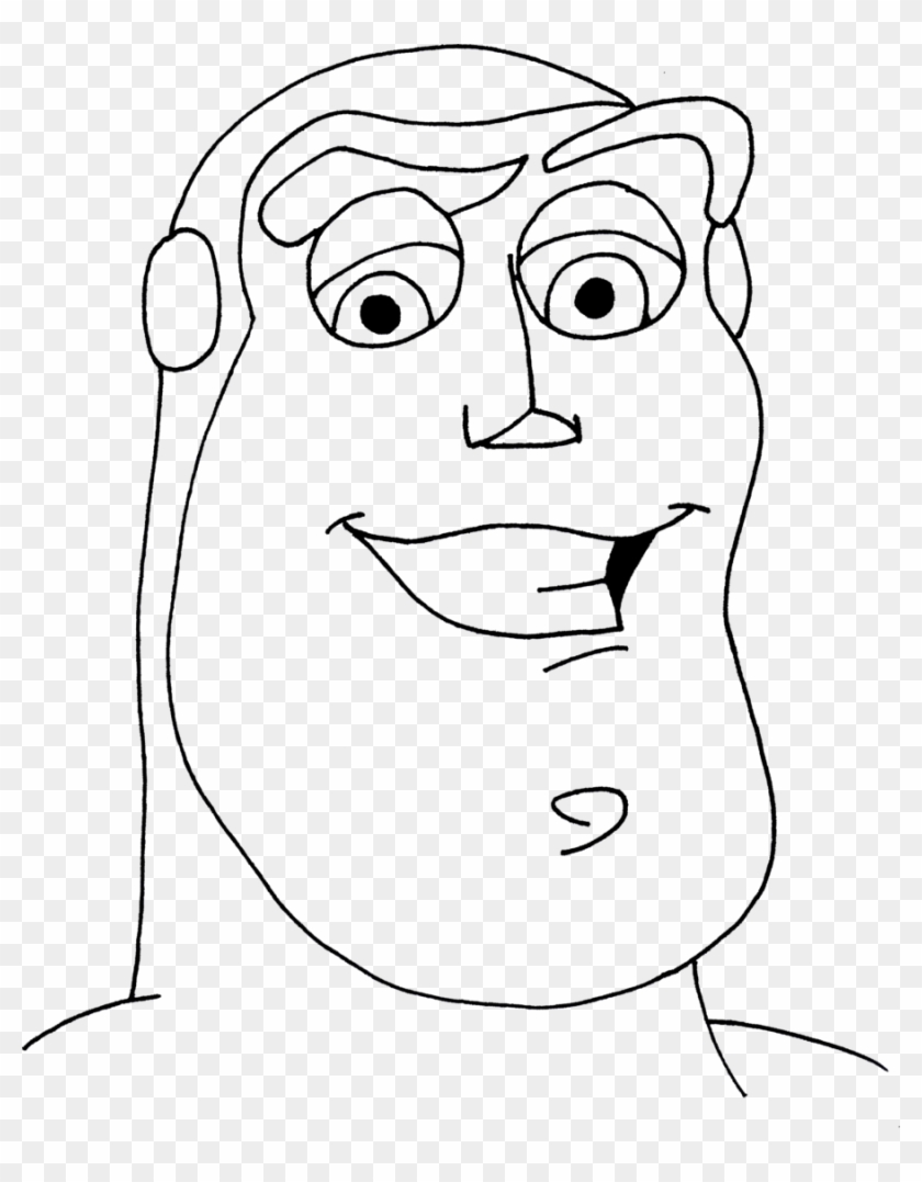 Masks Coloring - Easy Drawing Of Buzz Clipart