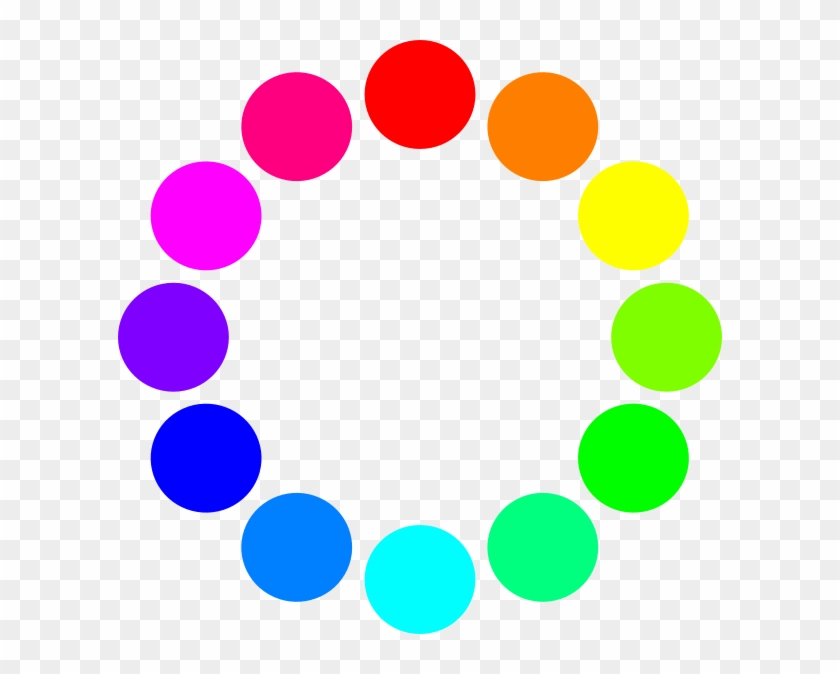 Hsb Color Wheel With 100% Saturation And 100% Brightness - Color Wheel Circles Clipart #1130047