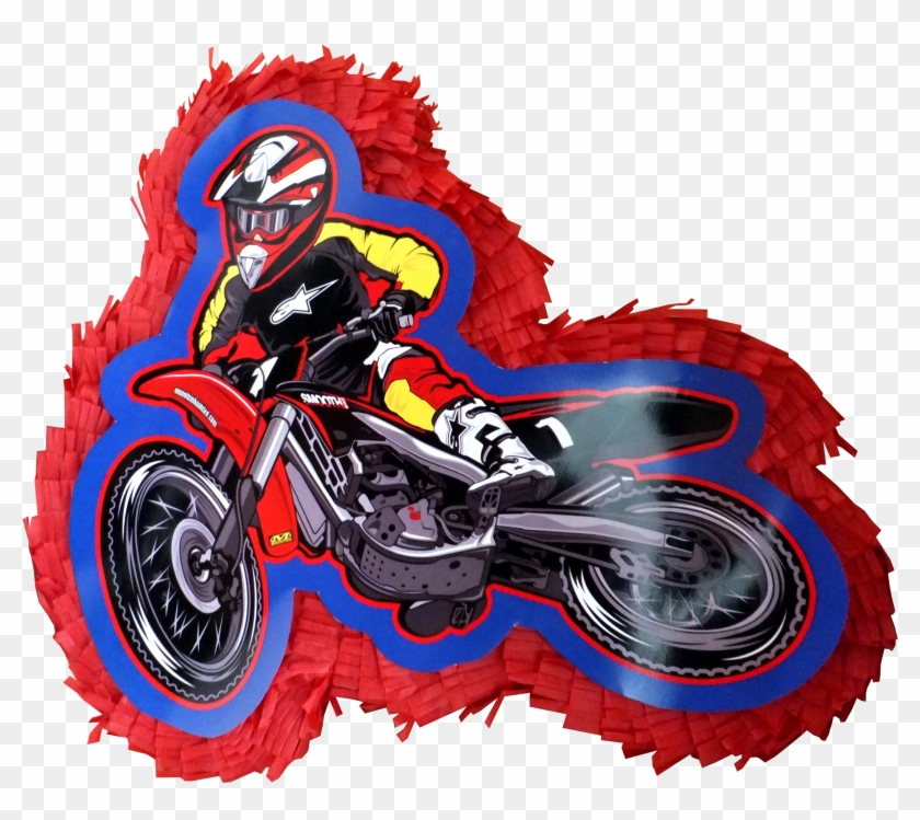 Mx Superstars Birthday Party Pinata - Motocross Pinata Clipart #1130768