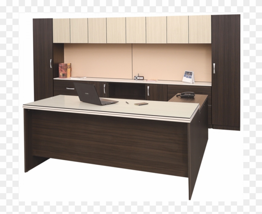 Office Table With Back Drop - Cabinetry Clipart #1132140
