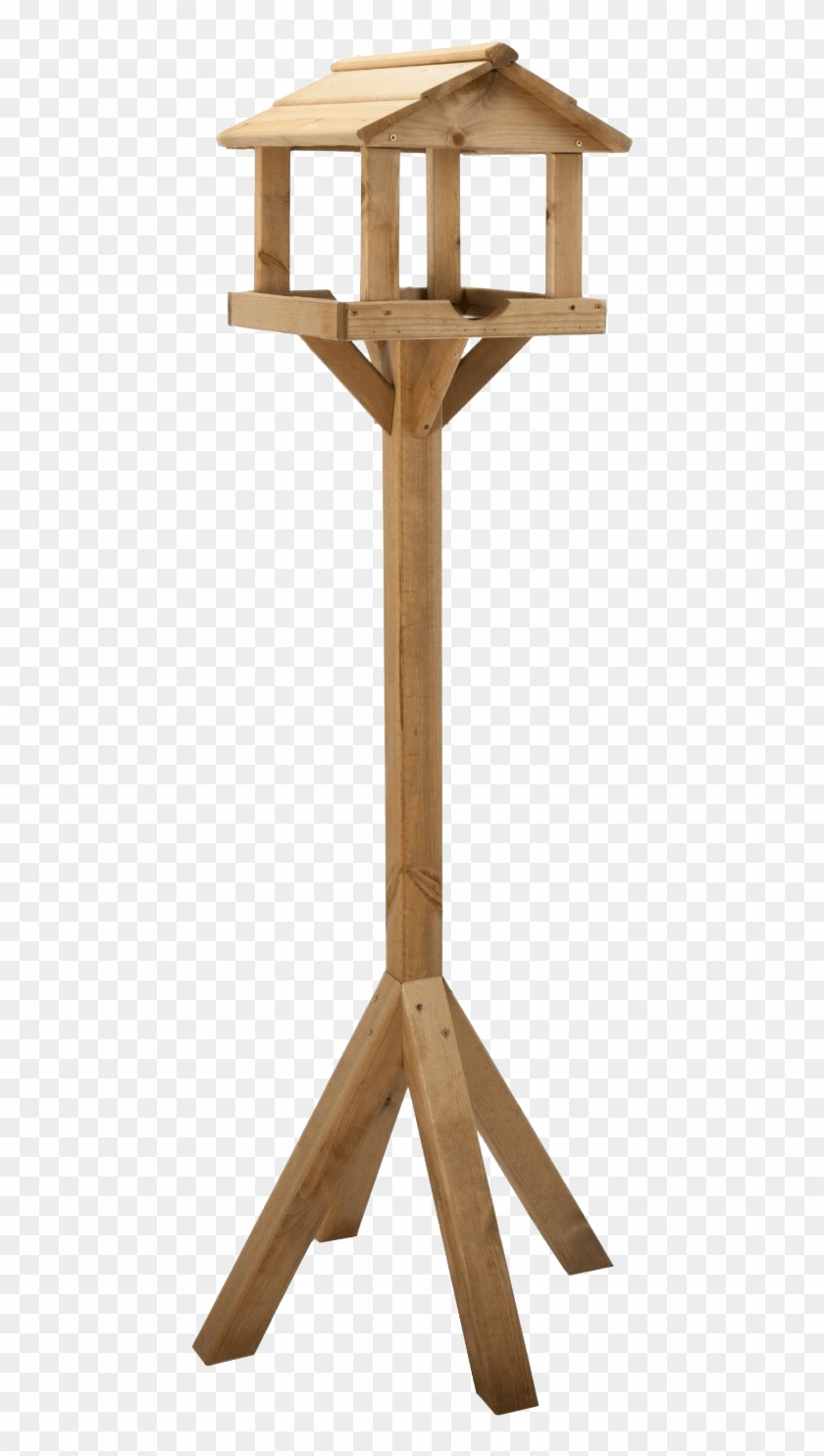 Wooden Bird Table Transparent Image - Simple Bird Table Design Clipart #1132284