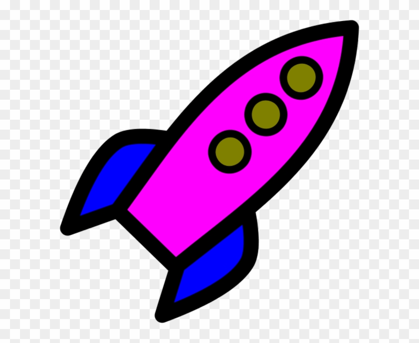 Animated Rocket Clipart Wikiclipart - Rocket Clipart Pink - Png Download #1132564