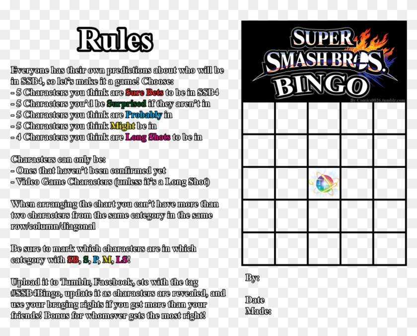 Rules Super Houvmlno - Super Smash Bros. For Nintendo 3ds And Wii U Clipart