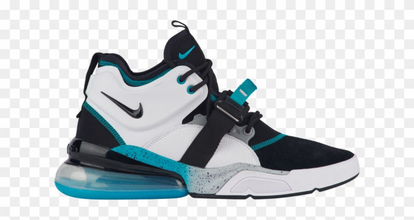 Nike Air Force 270 White Black/white/wolf Grey/blue - Air Force 270 Clipart