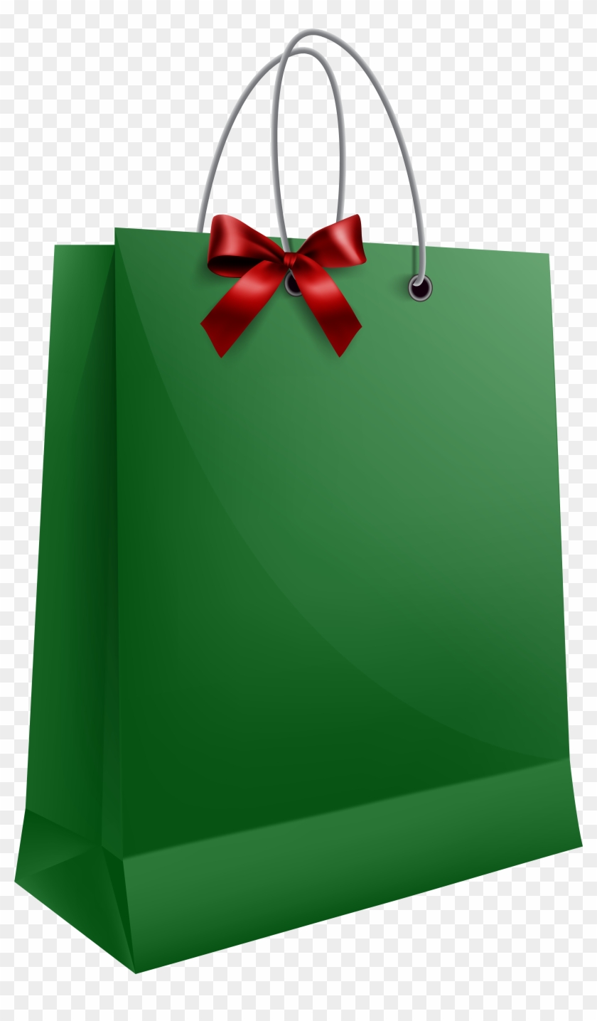 Gift Clipart Christmas Shopping Bag - Transparent Gift Bag Png
