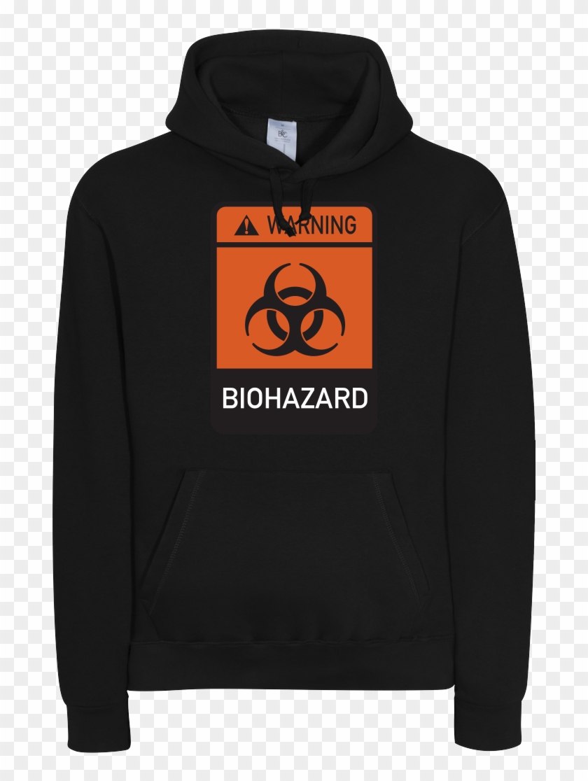 Biohazard Sweatshirt B&c Hooded - Sweatshirt Clipart #1133618